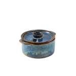 TERRA PORCELAIN AQUA BLUE MINI CASSEROLE DISH 14CM