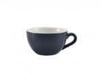 GENWARE PORCELAIN MATT BLUE BOWL SHAPED CUP 17.5CL