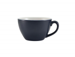 GENWARE PORCELAIN MATT BLUE BOWL SHAPED CUP 34CL