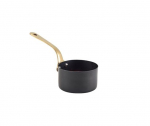 GENWARE BLACK VINTAGE STEEL MINI SAUCE PAN 7.8 X 4.5CM