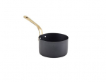GENWARE BLACK VINTAGE STEEL MINI SAUCE PAN 9 X 5.25CM