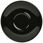 GENWARE PORCELAIN BLACK SAUCER 5.3"