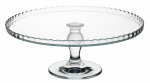 UTOPIA GLASS PATISSERIE UPTURN FOOTED PLATE 12.5"