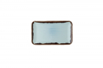 DUDSON HARVEST TURQUOISE ORGANIC RECT PLATE 10.6"  X12