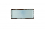 DUDSON HARVEST TURQUOISE ORG COUPE RECT PLATTER 13.75" X6