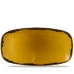DUDSON HARVEST MUSTARD OBLONG PLATE 14X7.4"