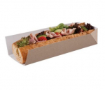 10" KRAFT OPEN ENDED TRAY 250 X 80 X 50MM