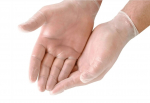 INDIVIDUALLY WRAPPED VINYL GLOVE P/F MEDIUM X100 STERILE