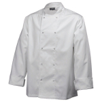 WHITE LONG SLEEVE CHEFS JACKET MEDIUM