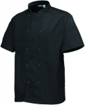 BASIC BLACK STUD JACKET SHORT SLEEVE EXTRA LARGE