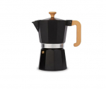 LA CAFETIERE VENICE ALUMINIUM ESPRESSO MAKER 6 CUP BLACK