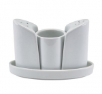 GENWARE PORCELAIN 4 PIECE CONDIMENT SET
