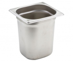STAINLESS STEEL GASTRONORM 1/6 200MM DEEP