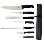 VICTORINOX CHEFS KNIFE SET AND WALLET 7 PIECE 8.5"COOKS KNIFE