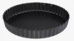 NON-STICK QUICHE TIN 25X3.5CM REMOVABLE BASE