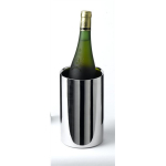 GENWARE POLISHED STAINLESS STEEL WINE COOLER 4.7X7"
