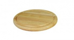 NATURAL WOOD ROUND CHOPPING BOARD 10"