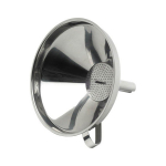 STAINLESS STEEL 5" FUNNEL WITH REMOVABLE STRAINER