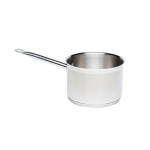 STAINLES STEEL DEEP SAUCEPAN 2.4LTR 16CM DIA (NO LID)