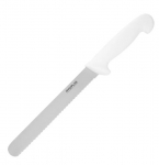 8" Bread KNIFE WHITE (SERRATED)