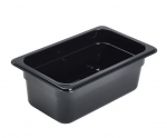 1/4 POLYCARBONATE GN PAN 100MM BLACK