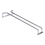 CHROME GLASS HANGERS 10" GH-10C