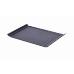 GENWARE LUNA STONEWARE BLACK TRAY 13.8X9.8"