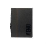 CONTEMPORARY A5 MENU HOLDER BLACK 4 PAGES MC-TRA5-BL