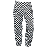 CHECK BLACK & WHITE BAGGIES XS