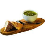 OLIVE WOOD RUSTIC PLATTER 28 X 13CM+/- OWRPXS