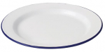 OLYMPIA ENAMEL DINNER PLATES ROUND 30CM X 6  DC388