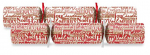 10" SEASONAL SCRIPT RED/WHITE CRACKER BOX100
