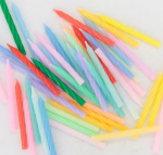 MULTICOLOUR BIRTHDAY CANDLES SET X24