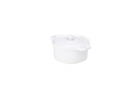 GENWARE WHITE PORCELAIN COVERED MINI CASSEROLE DISH 13OZ