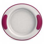 ORNAMIN KEEP WARM PLATE 25.5CM BLACKBERRY/WHITE