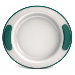 ORNAMIN KEEP WARM PLATE 25.5CM TEAL/ WHITE