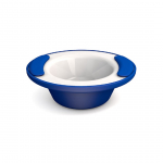 ORNAMIN KEEP WARM BOWL 200ML 7OZ BLUE/ WHITE