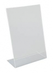 CLEAR PERSPEX A4 ANGLED MENU HOLDER