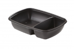 MEDIUM REGTANGULAR MICROWAVE 2 COMP. CONT 900ML 23X17X5CM