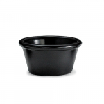 MELAMINE ROUND RAMEKIN BLACK 2OZ 7X7X4CM 60ML X12
