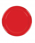 RED MELAMINE 9" PLATE X12 FCR009