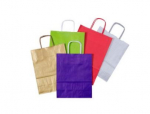 MEDIUM TWISTED WHITE HANDLED BAG 300 X 410MM