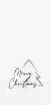 NAPKINS 2-P 1/8 33X33CM MERRY XMAS TREE