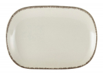 GENWARE TERRA STONEWARE SERENO GREY RECTANGULAR PLATE 9.4X6.5"