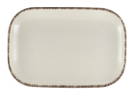 GENWARE TERRA STONEWARE SERENO GREY RECTANGULAR PLATE 11.4X7.7"