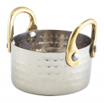 GENWARE HAMMERED STAINLESS STEEL MINI CASSEROLE DISH 5OZ