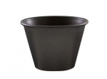 GENWARE METALLIC 71ML/2.5OZ BLACK RAMEKIN