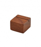 ACACIA WOOD 3 X 3 X 2CM SIGN HOLDER