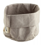 GREY WASHABLE PAPER BAG 7DIA X 6CM(H) WPB-7G