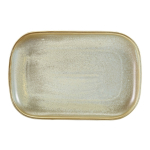 GENWARE TERRA PORCELAIN MATT GREY RECTANGULAR PLATE 11.4X7.7"